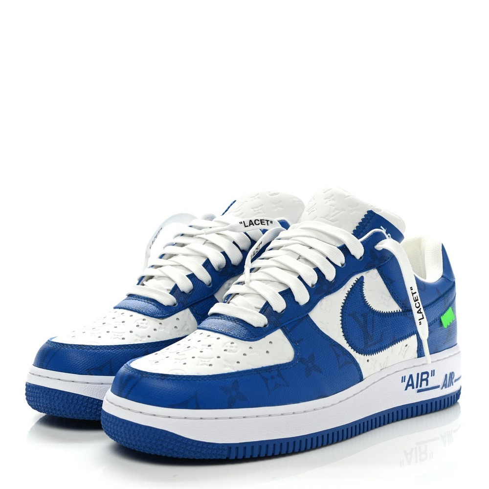 Nike X Louis Vuitton Air Force 1 Monogram Sneakers Men 8 Virgil Abloh 2022 AF1 - Picture 15 of 17